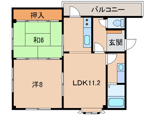 マンションニューハマⅡの物件間取画像